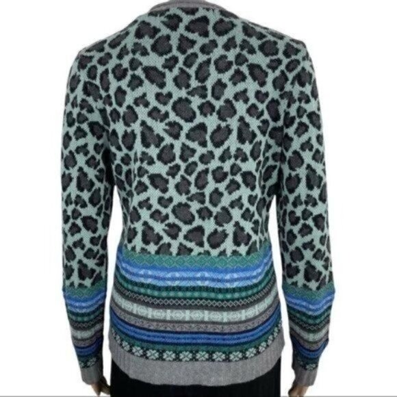 Skovhuus cotton wool alpaca button down cardigan size Small Colorful - Picture 3 of 13